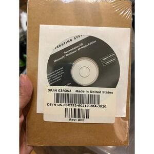 Dell Microsoft Windows XP Home Edition Version 2002 Reinstallation CD 03R352 New